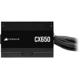 Corsair CX650 650W, PC strømforsyning Sort