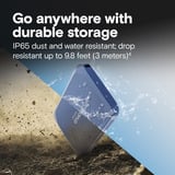 Crucial X10 Bærbar SSD 4 TB, Solid state-drev Blå