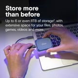 Crucial X10 Bærbar SSD 4 TB, Solid state-drev Blå