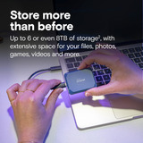 Crucial X10 Portable SSD 4 TB, Solid state-drev Blå