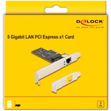 DeLOCK Delock PCI Express x1 Karte zu 1 xRJ45 5 Gigabit LAN RTL8126 