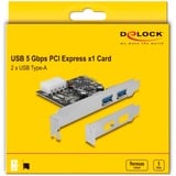 DeLOCK PCIe x1 kort til 2x ekstern USB 3.2 Gen 1, USB-controlleren 
