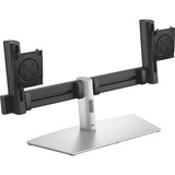 Dell Pro Dual-Monitorstandfuß MDS26, Skærmbeslag Sort/Sølv
