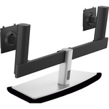 Dell Pro Dual-Monitorstandfuß MDS26, Skærmbeslag Sort/Sølv
