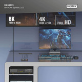 Digitus DS-55339, HDMI splitter Sort
