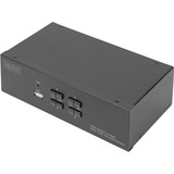 Digitus KVM-switch DisplayPort 4x 1, KVM-switchen Sort