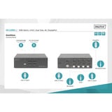 Digitus KVM-switch DisplayPort 4x 1, KVM-switchen Sort