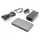 Digitus Thunderbolt 3 Dockingstation 8K, Docking station Sølv