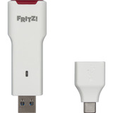 FRITZ! FRITZ!WLAN Stick 6700, Wi-Fi-adapter Hvid/Rød