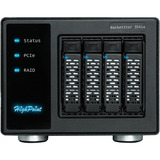 HighPoint RocketStor 6541AW 4-Bay PCIe 4.0 x16 NVMe, RAID-Gehäuse Sort