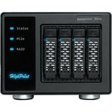 HighPoint RocketStor 6541AW 4-Bay PCIe 4.0 x16 NVMe, RAID-kabinet Sort