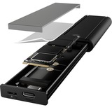 ICY BOX IB-1807MT-C31, Drev kabinet Sort