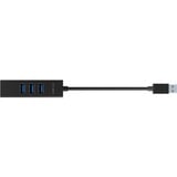 ICY BOX IB-HUB1419-LAN USB 3.2 Gen 1 (3.1 Gen 1) Type-A Sort, USB hub Sort, USB 3.2 Gen 1 (3.1 Gen 1) Type-A, 10,100,1000 Mbit/s, IEEE 802.1Q, IEEE 802.1p, IEEE 802.3, IEEE 802.3az, IEEE 802.3u, IEEE 802.3x, Sort, RJ-45, USB 3.2 Gen 1 (3.1 Gen 1) Type-A, Aluminium
