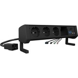 ICY BOX IB-TS301-5 interface hub USB 3.2 Gen 1 (3.1 Gen 1) Type-A 5000 Mbit/s Sort, Strømskinne Sort, USB 3.2 Gen 1 (3.1 Gen 1) Type-A, 3.5mm, USB 3.2 Gen 1 (3.1 Gen 1) Type-A, USB 3.2 Gen 1 (3.1 Gen 1) Type-C, MicroSD (TransFlash), SD, 5000 Mbit/s, Sort, Aluminium, Plast