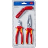 KNIPEX Elektro-installationssæt, 3 dele, tang sæt Rød/Gul