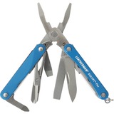 Leatherman Squirt PS4 Nøglering 10tools Blå multiværktøj - tang, Multi værktøj Blå/Sølv, Aluminium, Rustfrit Stål, Blå, 5,75 cm, 57 g, 4,06 cm
