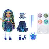 MGA Entertainment Rainbow Shimmers with Slime Fashion Doll - Skyler (blue), Dukke Rainbow High Rainbow Shimmers with Slime Fashion Doll - Skyler (blue), Mode dukke, Hunstik, 4 År, Dreng/Pige, 280 mm, Flerfarvet