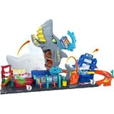 Mattel City Ultra Shark Car Wash, playset, Spil bygning playset, Racerkøretøj og banesæt, 3 År, Plast, Flerfarvet