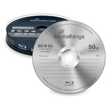 MediaRange MR507 read/write Blu-ray medie (BD) BD-R 50 GB 10 stk, Blu-ray-diske BD-R, 50 GB, 120 mm, 405 nm, 6x, Kageæske, Detail