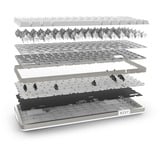 NZXT FUNCTION Elite MiniTKL, Gaming-tastatur Hvid, DE-layout, NZXT Swift