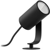 Philips Hue Lily udendørs spot, LED lys Sort, Philips Hue White and Color ambiance Lily udendørs spot, Udendørs piedestal/postbelysning, Bluetooth, Sort, LED, Aluminium, Ikke-udskiftelig pære(r)
