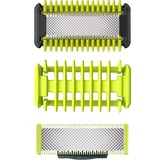 Philips Norelco OneBlade 1 skær til ansigt, 1 skær til kroppen og sæt til ansigt + krop 1 skær til kroppen og sæt til ansigt + krop, Barberingsblad, Sort, Lime, Rustfrit stål, Philips, OneBlade
