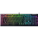 Razer Blackwidow V4 X, Gaming-tastatur Sort, DE-layout, Razer certificeret mekaniske grønne Switcher