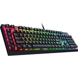 Razer Blackwidow V4 X, Gaming-tastatur Sort, DE-layout, Razer certificeret mekaniske grønne Switcher