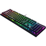 Razer Blackwidow V4 X, Gaming-tastatur Sort, DE-layout, Razer certificeret mekaniske grønne Switcher