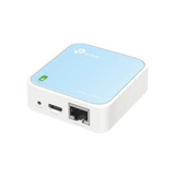TP-Link TL-WR802N trådløs router Hurtigt ethernet Enkelt band (2,4 GHz) Blå, Hvid Wi-Fi 4 (802.11n), Enkelt band (2,4 GHz), Ethernet LAN, Blå, Hvid, Bærbar router
