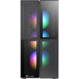 Thermaltake Versa T26 TG ARGB Midi Tower Sort, Towerkabinet Sort, Midi Tower, PC, Sort, ATX, EATX, micro ATX, Mini-ITX, SPCC, Spil