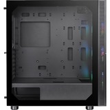 Thermaltake Versa T26 TG ARGB Midi Tower Sort, Towerkabinet Sort, Midi Tower, PC, Sort, ATX, EATX, micro ATX, Mini-ITX, SPCC, Spil