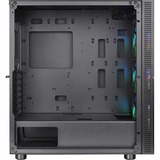 Thermaltake Versa T26 TG ARGB Midi Tower Sort, Towerkabinet Sort, Midi Tower, PC, Sort, ATX, EATX, micro ATX, Mini-ITX, SPCC, Spil