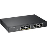 Zyxel GS1900-24EP Administreret L2 Gigabit Ethernet (10/100/1000) Strøm over Ethernet (PoE) Sort, Switch Administreret, L2, Gigabit Ethernet (10/100/1000), Fuld duplex, Strøm over Ethernet (PoE), Stativ-montering