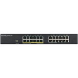 Zyxel GS1900-24EP Administreret L2 Gigabit Ethernet (10/100/1000) Strøm over Ethernet (PoE) Sort, Switch Administreret, L2, Gigabit Ethernet (10/100/1000), Fuld duplex, Strøm over Ethernet (PoE), Stativ-montering