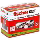 fischer EasyHook Rund DuoPower 6x30, Dyvel Hvid