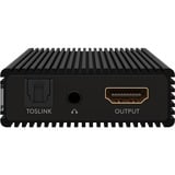 goobay HDMI-lydudtrækker 4K @ 60 Hz, HDMI splitter Sort