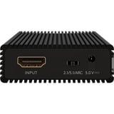 goobay HDMI-lydudtrækker 4K @ 60 Hz, HDMI splitter Sort