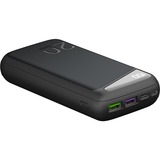 goobay Hurtigopladnings-powerbank 20.000 mAh, Power Bank Sort