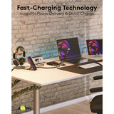 goobay USB-C multiport bordoplader, PD, GaN, 65 watt Sort
