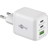goobay USB-C nano hurtigoplader, PD, GaN, 65 watt Hvid
