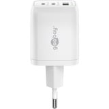 goobay USB-C nano hurtigoplader, PD, GaN, 65 watt Hvid