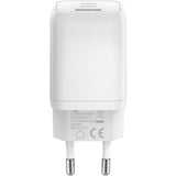 goobay USB-C nano hurtigoplader, PD, GaN, 65 watt Hvid