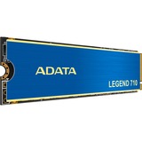 ADATA LEGEND 710 M.2 512 GB PCI Express 3.0 3D NAND NVMe, Solid state-drev Blå/Guld, 512 GB, M.2, 2400 MB/s