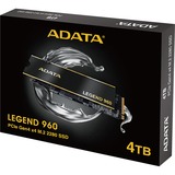 ADATA LEGEND 960 4 TB, Solid state-drev mørk grå/Guld