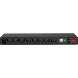 APC AP7821B strømforsyningsenhed (PDU) 8 AC stikkontakt(er) 0U/1U Sort, Strømskinne Sort, Målte, 0U/1U, Horisontal/vertikal, Sort, 8 AC stikkontakt(er), C13 forbinder