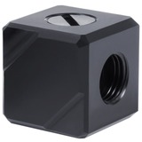 Alphacool 17557 Computerkølesystem, dele og tilbehør, Forbindelse Sort, Acetal, Sort, 1/4", 26,5 mm, 26,5 mm, 26,5 mm