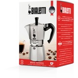 Bialetti Moka Express 0,3 L Aluminium, Sort, Espressomaskine Sølv, 0,3 L, Aluminium, Sort, 6 kopper, Aluminium, Moka Express, CE