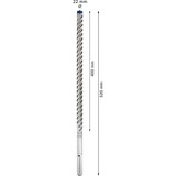 Bosch Expert SDS Max-8X Hammer drill bit 1 stk, Boremaskine Borehammer, Hammer drill bit, 2,2 cm, 520 mm, Beton, Sten, 40 cm