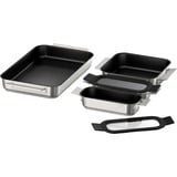Bosch HEZ9FF040 ovndel & tilbehør Bagesæt Rustfrit stål, Stegepande sæt rustfrit stål/Sort, Bagesæt, Bosch, Ovn, Rustfrit stål, 3 stk